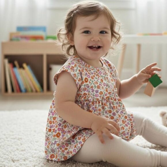 Baby Top Singapore | Floral Garden 花园碎花婴儿上衣