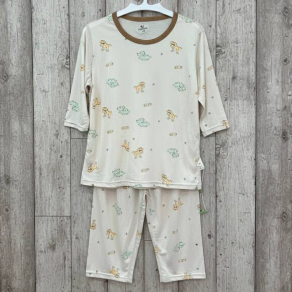 Dino Adventure Pajamas 恐龙探险儿童睡衣 set on hanger