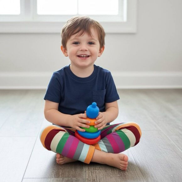 Baby Boy Leggings Singapore Rainbow Stripe