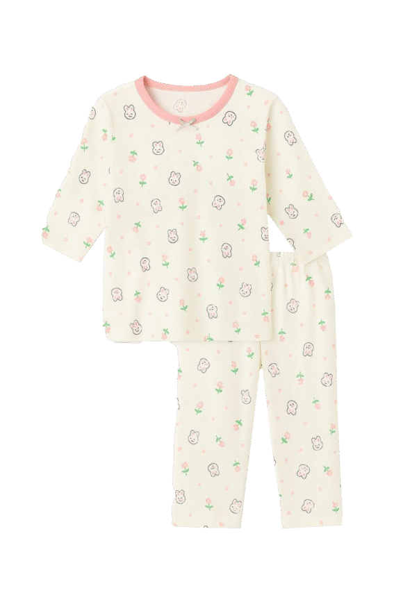 Rabbit and flower PJs (big)