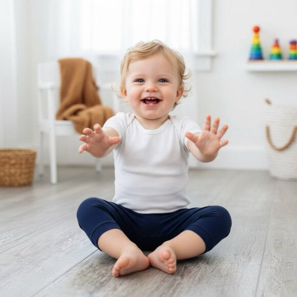baby boy leggings Singapore dark blue model