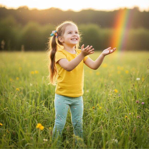 Kids Leggings Singapore Mint Rainbow