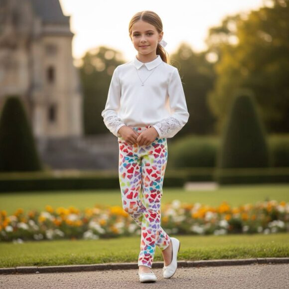 Kids Leggings Singapore Rainbow Hearts
